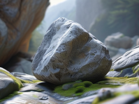 在一片静谧的山谷中，隐藏着一块被岁月遗忘的石头，它静静地躺在那里，仿佛在诉说着一个古老的故事。这就是影石，一块看似普通却又蕴含着无尽奥秘的石头